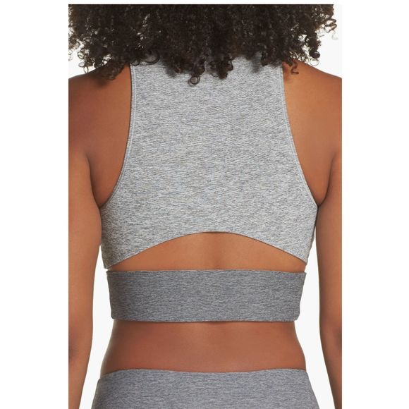 Outdoor Voices Tri-Tone Slashback Crop Top Yoga Unique Running Active Sz 4 - Picture 1 of 13